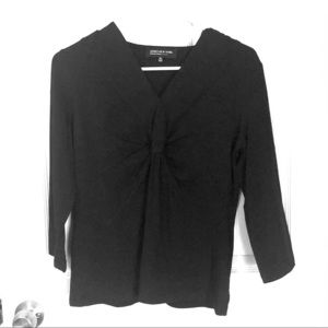 Jones New York Petite Medium Black Top
